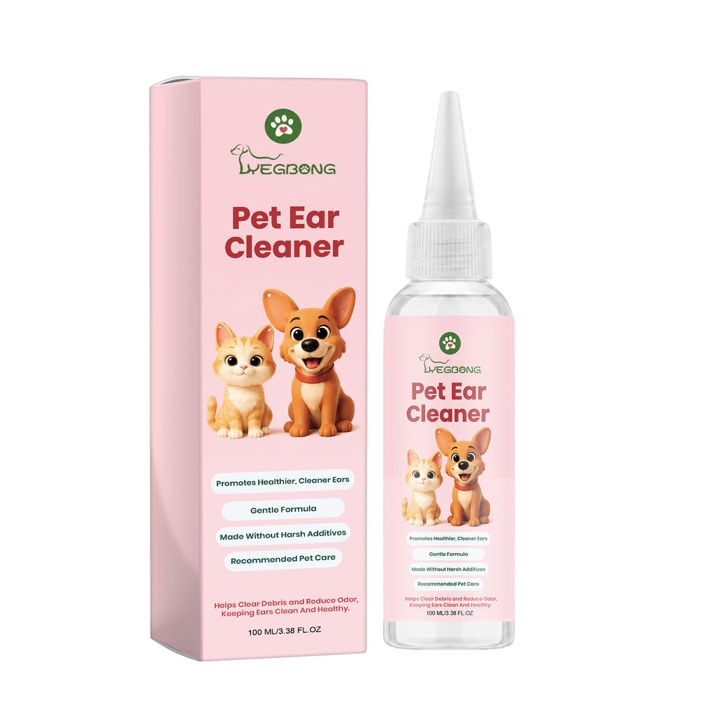 Yegbong Pet Ear Canal Cleaner Gentle Formula Cleans Ear Canal Dirt And Cares For Ears, Leaving Them Fresh And Comfortable