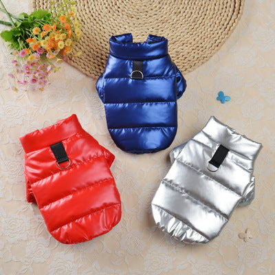 Two-Legged Clothes With Down Cotton Warm Vest For Pet Dogs