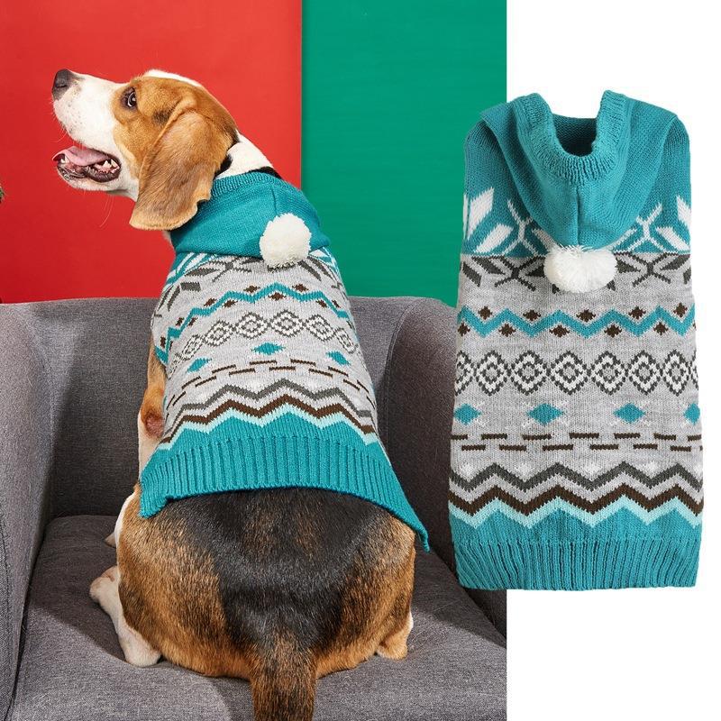 Classic Diamond Pattern Pet Sweater