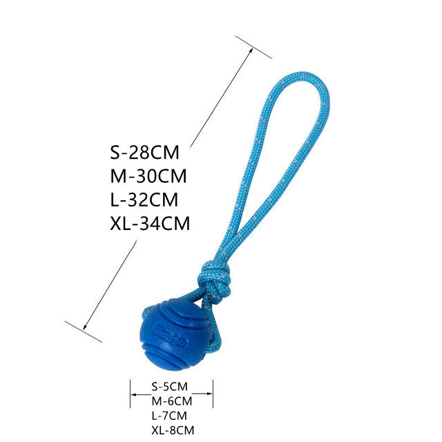 Pet Dog Bouncy Ball, Bite-Resistant Solid Ball, Rubber Bite