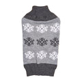 Brown Gray Snowflake Christmas Dog Sweater