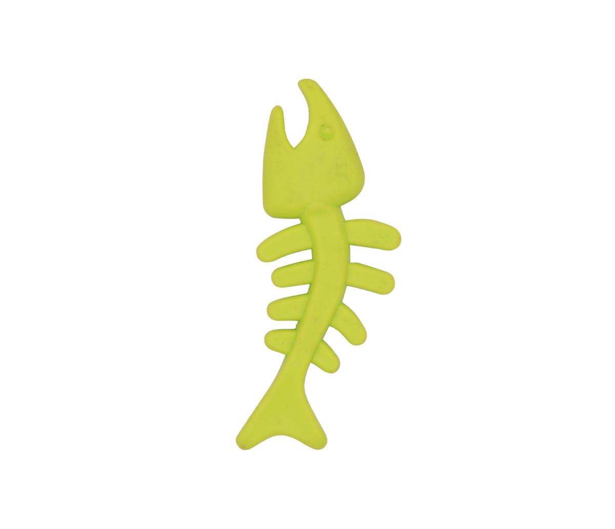 Fishbone Shape Sound Rubber Toy Bite-Resistant Teeth Cleaning