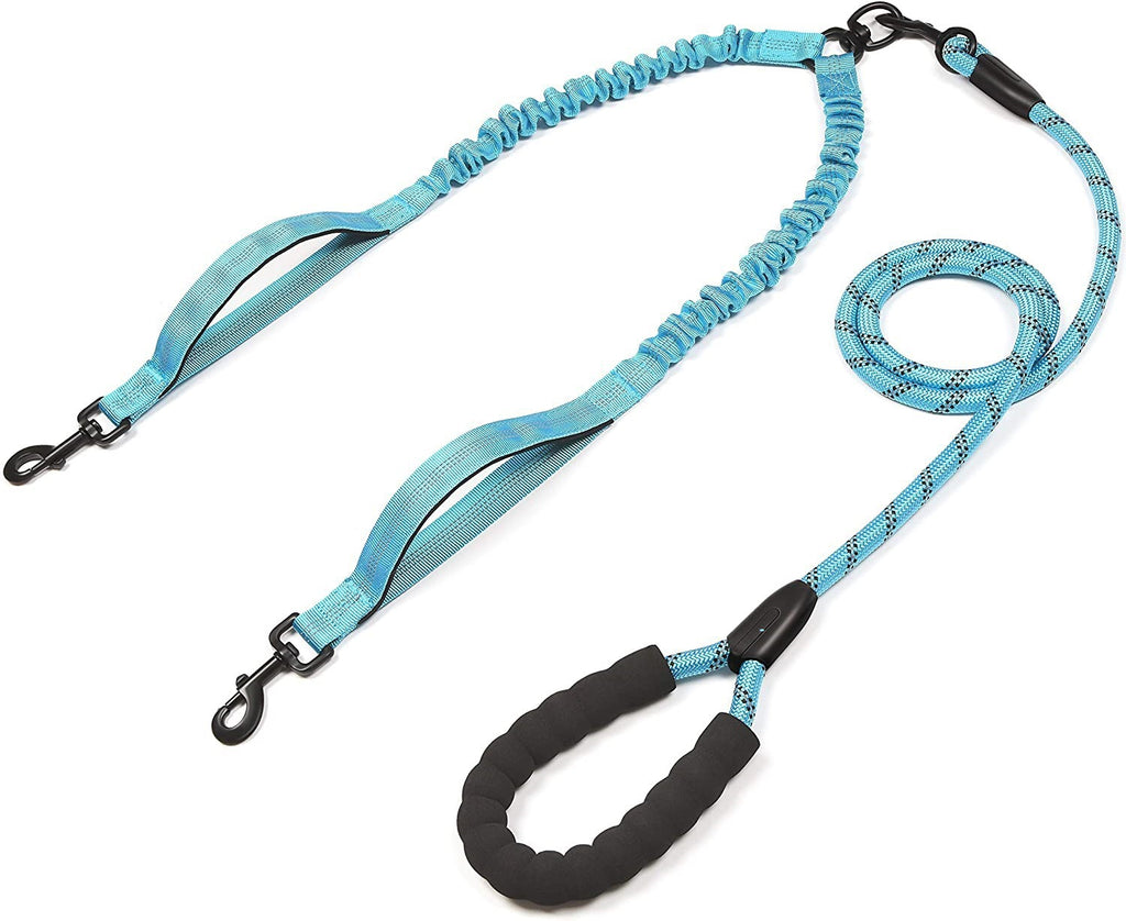 Double-Headed Pet Leash For Two Dogs