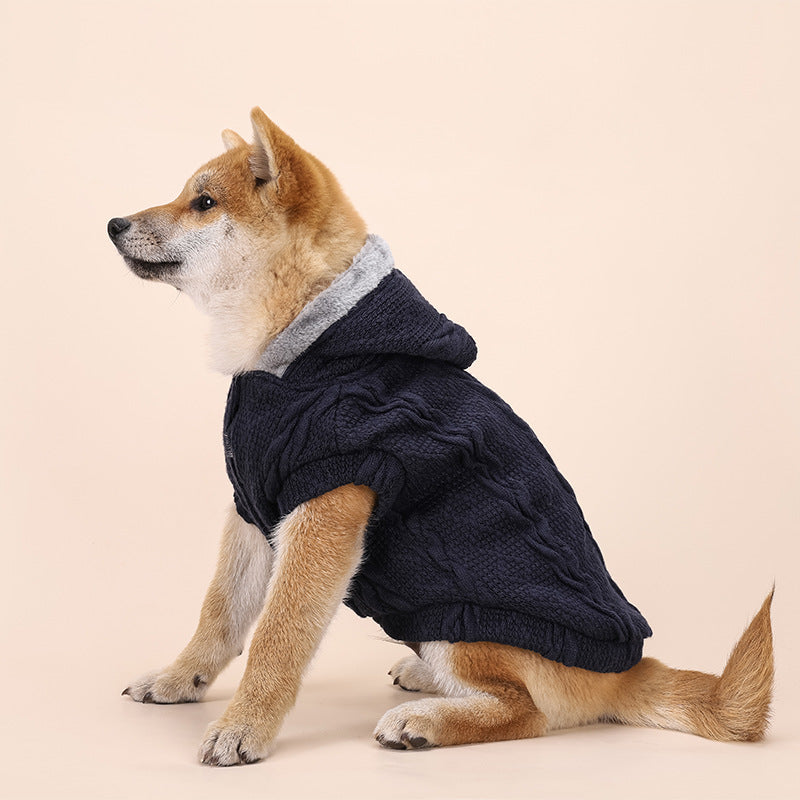 Pet Clothes Dog Wool Plus Velvet To Keep Warm Small And Medium Personality Trends