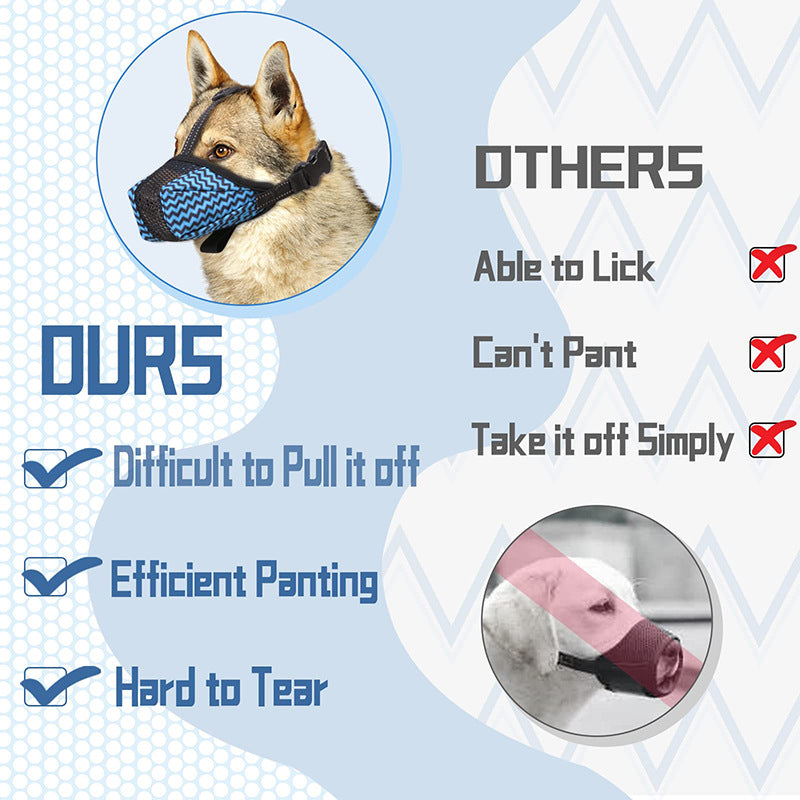 Dog Muzzle Air Mesh Breathable Muzzle For Medium Large Sized Dogs To Anti Prevent Biting Barking Chewing Soft Basket Muzzle For German Sheph
