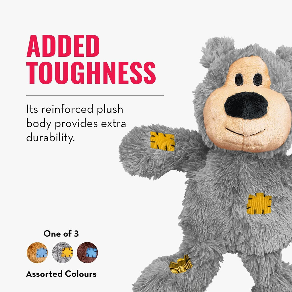 Wild Knots Bear, Knotted Rope Plush Toy, For X-Small Dogs Soft Plush Bear With Internal Knotted Ropes & Minimal Stuffing For Less Mess Durin