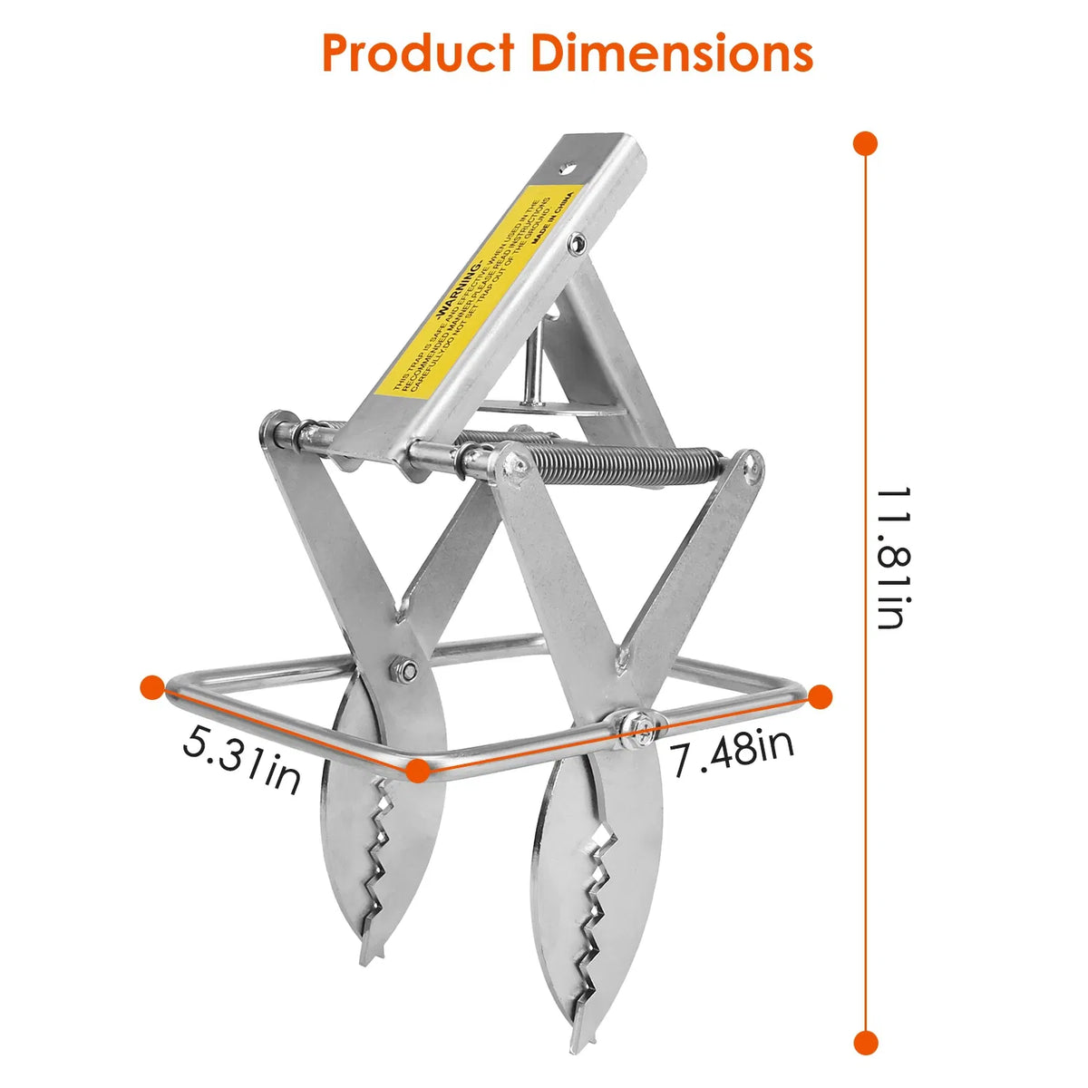 2Pcs Easy Setup Mole Traps Outdoor Reusable Scissor Mole Gopher Rodent Control Trap Solid Metal Material For Lawn Garden Yard(No Shipments O