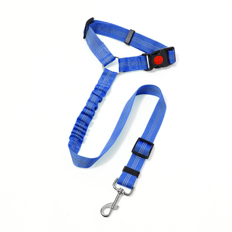 Pet Vehicle-Mounted Traction Rope Safety Belt