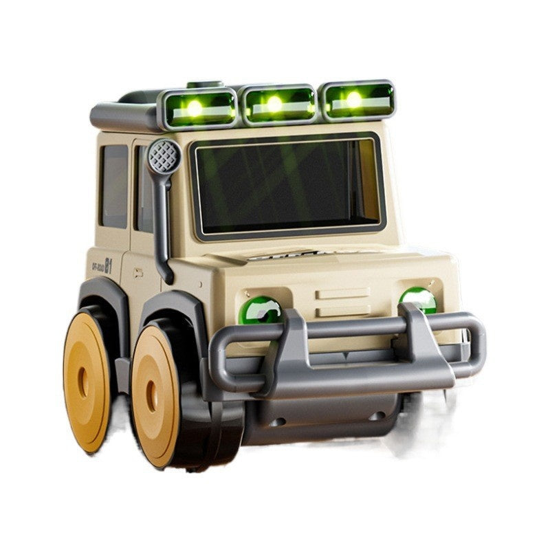 Outdoor Microscope 4-In-1 Construction Vehicle Off-Road Vehicle Periscope Submarine Water Gun