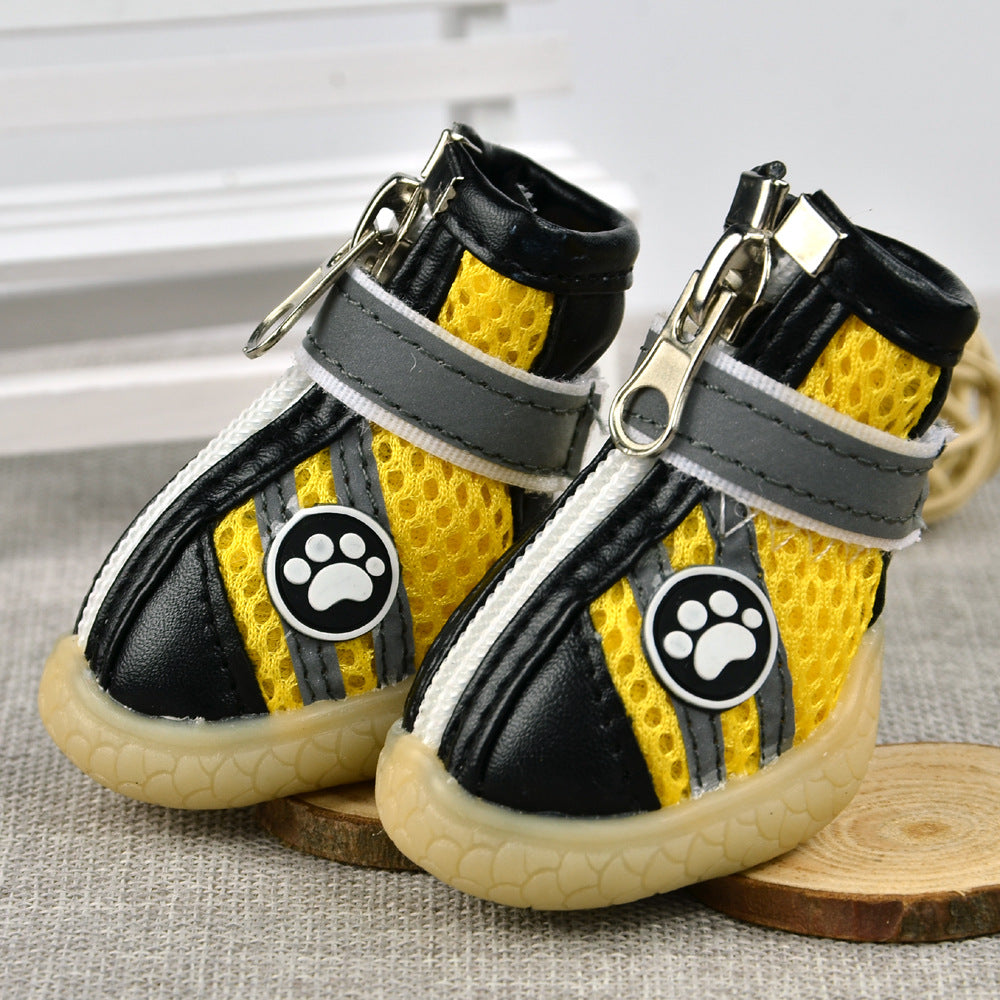 Reflective Breathable Mesh Dog Shoes