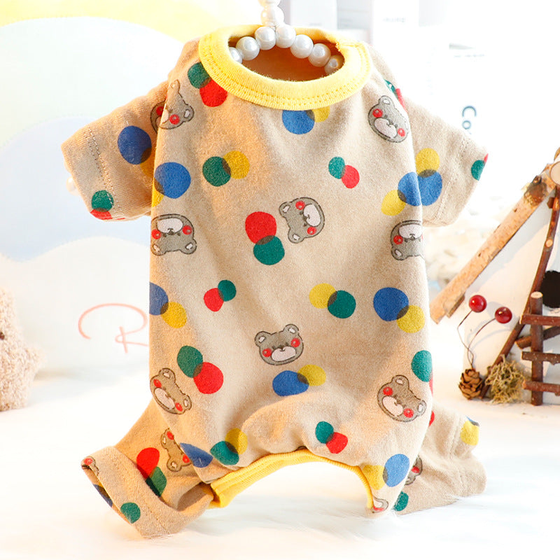 Autumn Winter Teddy Dog Homewear