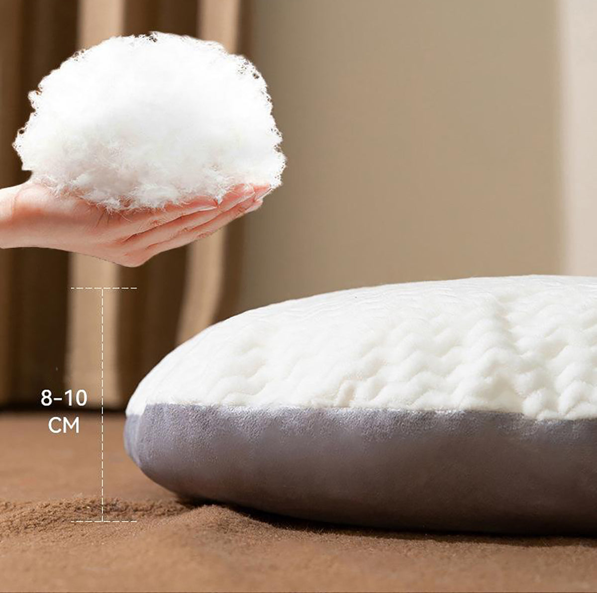 Oval Washable Dog Bed for Large Dogs