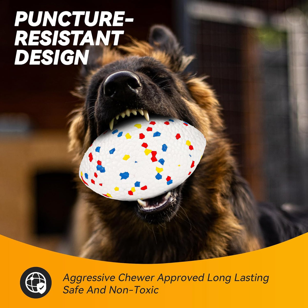 Indestructible Large Rugby Balls - Built Tough For Heavy Chewers