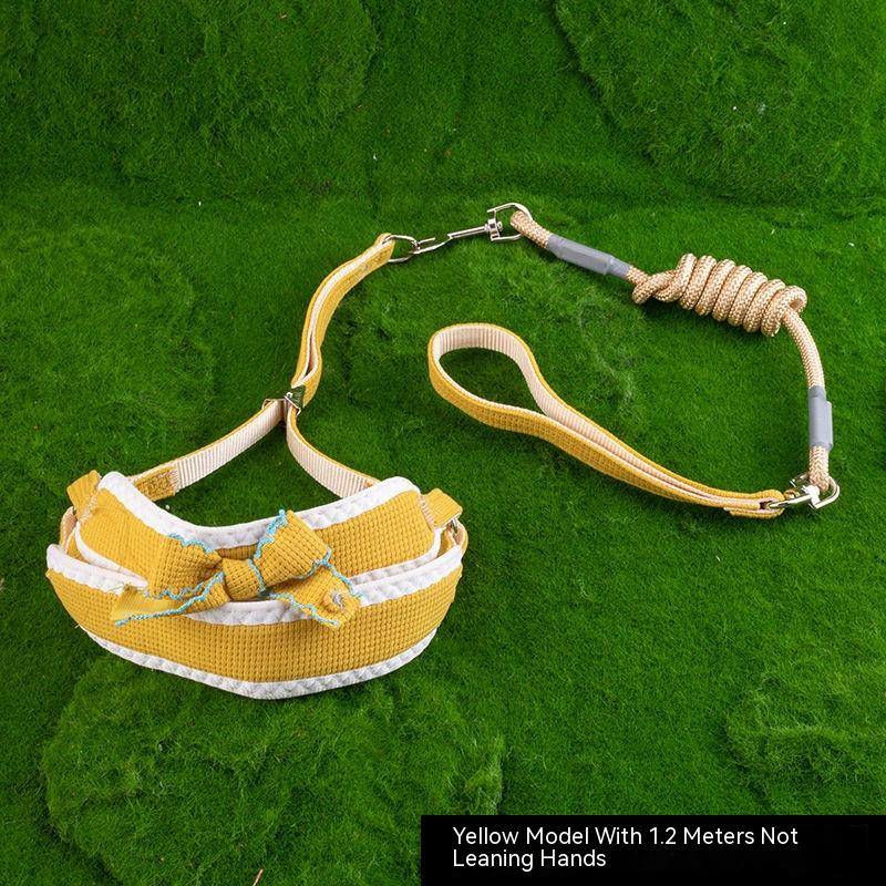 Dog Hand Holding Rope Vest Chest And Back