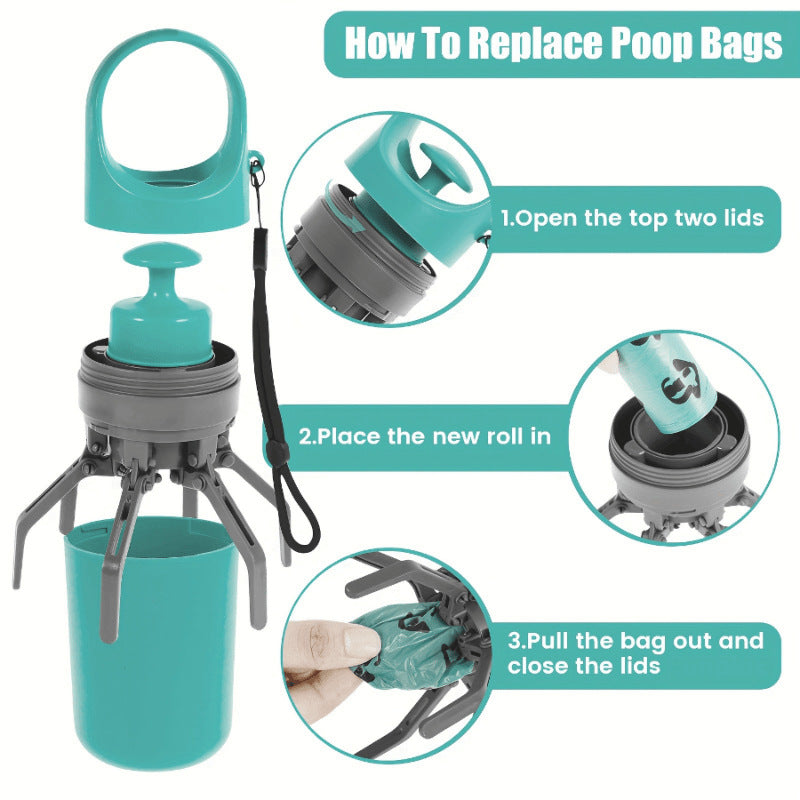 Dog Pooper Scooper With Waste Bags