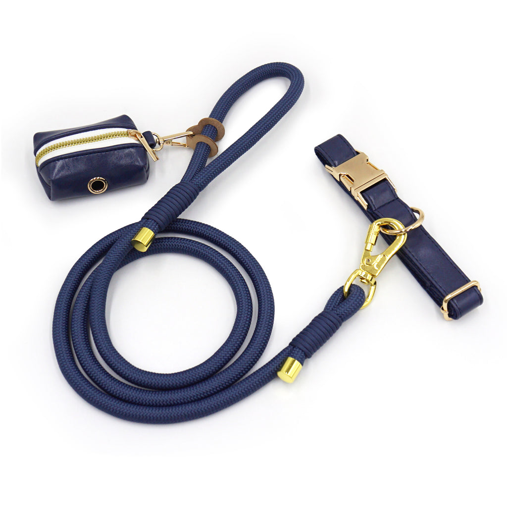 New Leather Hand-Woven Round Rope Strong Dog Rope Leash