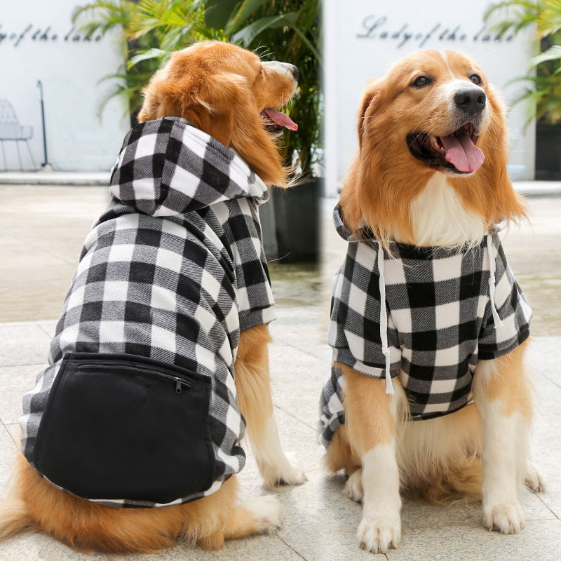 Simple Dog Zipper Pocket Sweater