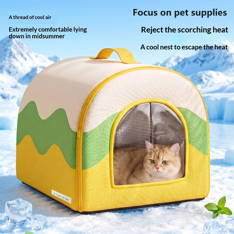 Portable Cooling Dog Bed All-Season Universal Use
