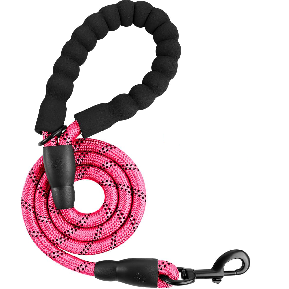 Dog Leashes For Large Dogs Heavy Duty Dog Leash 5 Ft With Comfortable Padded Handle And Highly Reflective Threads For Medium Large Dogs Walk