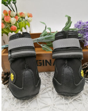 Dog Shoes With Waterproof PVC Soles