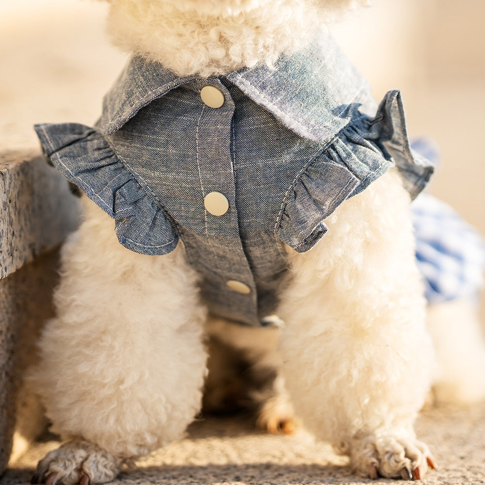 All-Season Thin Bow-Knot Pet Dress