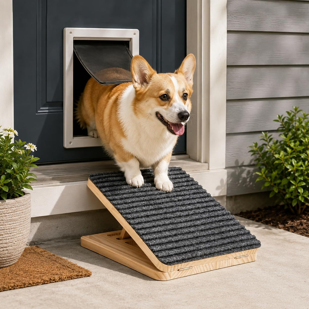 Adjustable Foldable Wooden Dog Ramp
