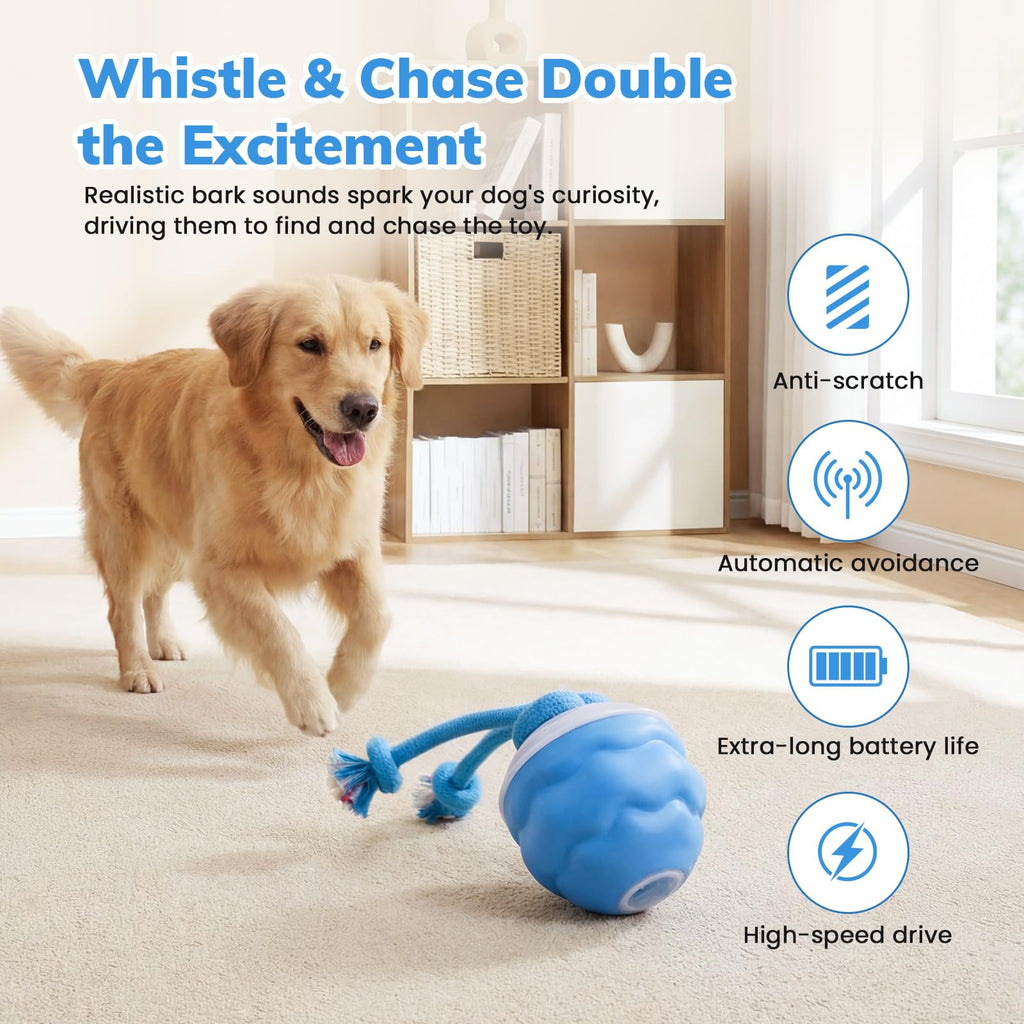 Motion-Activated Interactive Dog Ball With Three Modes