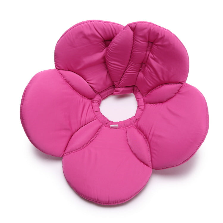Pet Protective Cover Bandana Flowers Dog Collar