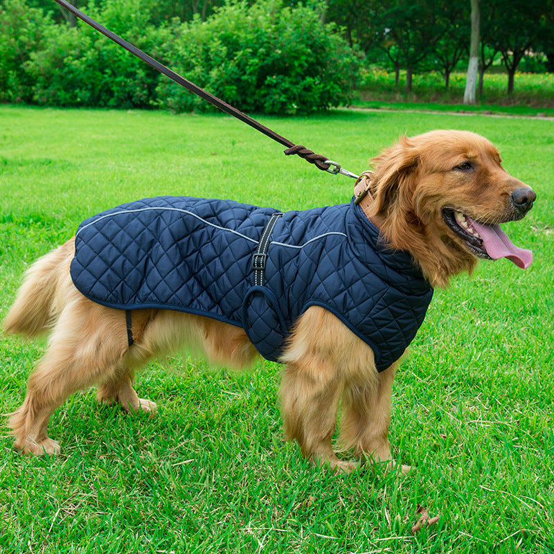 Adjustable Warm Cotton Dog Jacket