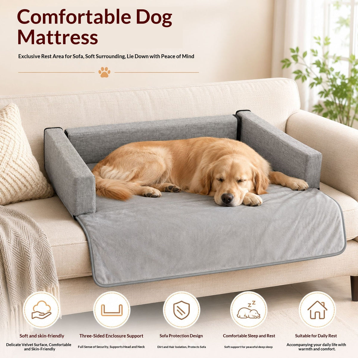 Soft Detachable Pet Sofa Mattress