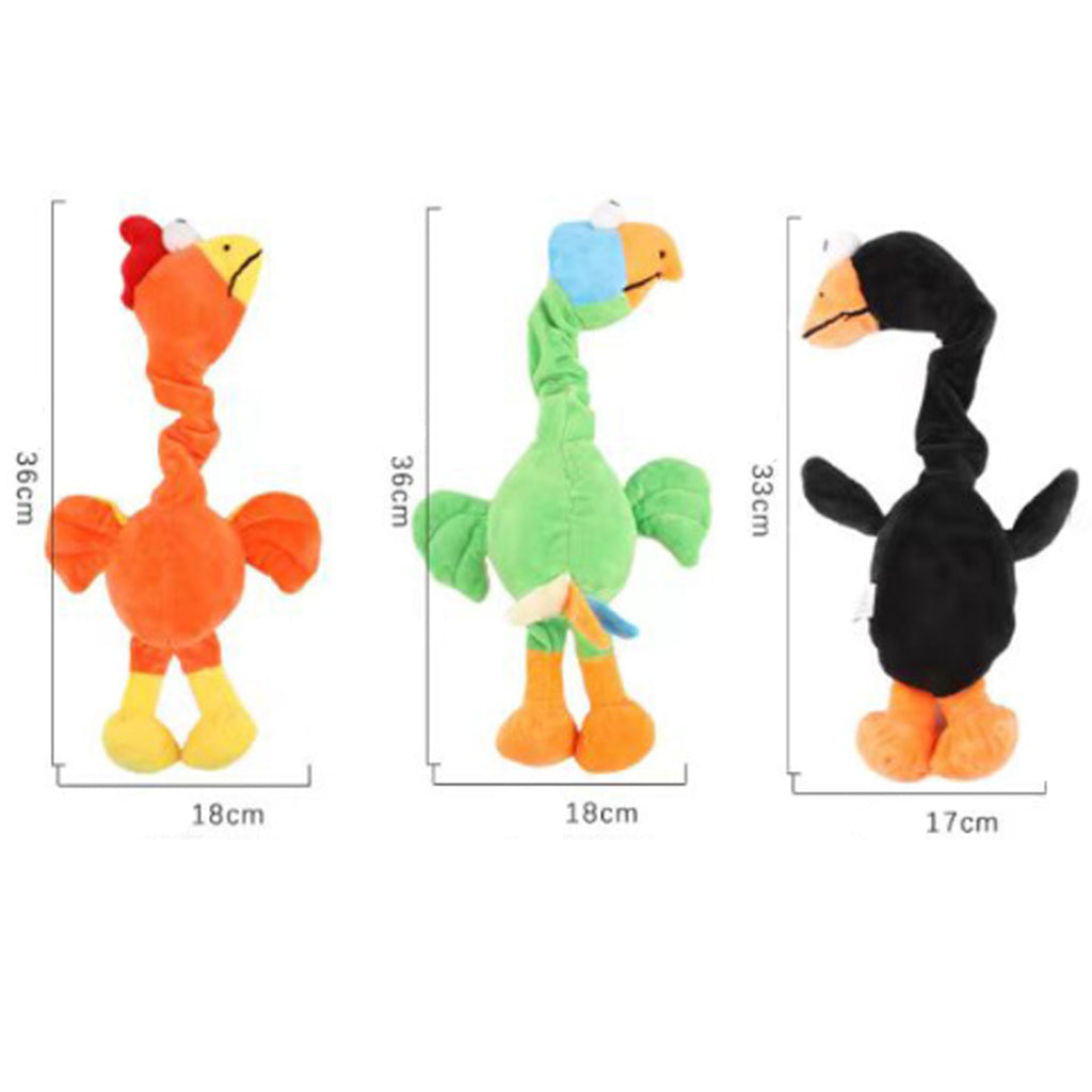 Screaming Chicken Squeaky Dog Toy Set