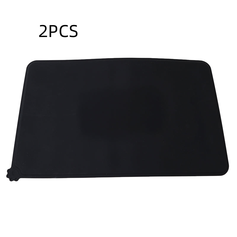 Solid Color Silicone Pet Food Mat