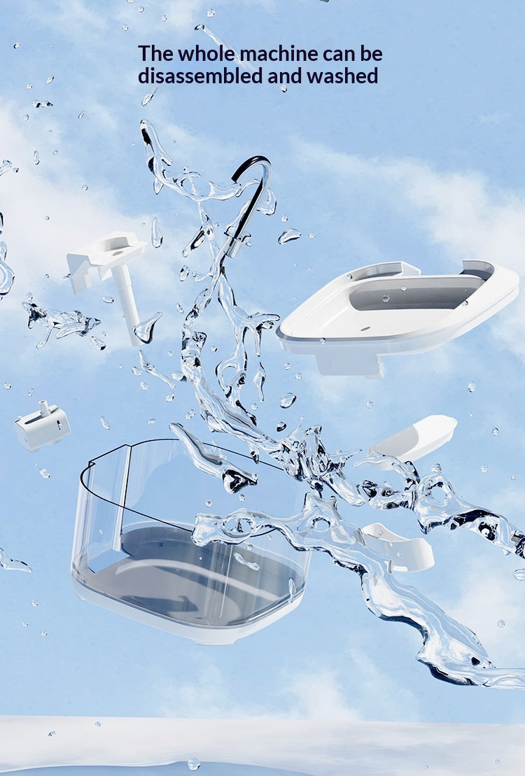 Large Transparent Automatic Filtered Pet Fountain