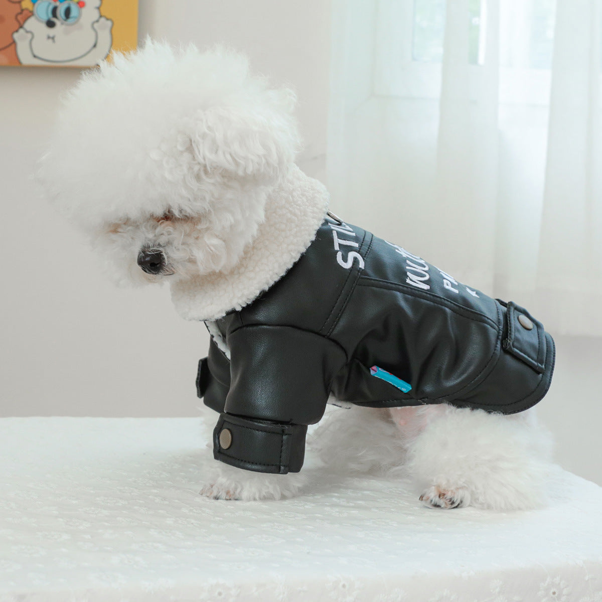 Fleece-Lined Padded Pet Clothes For Warmth