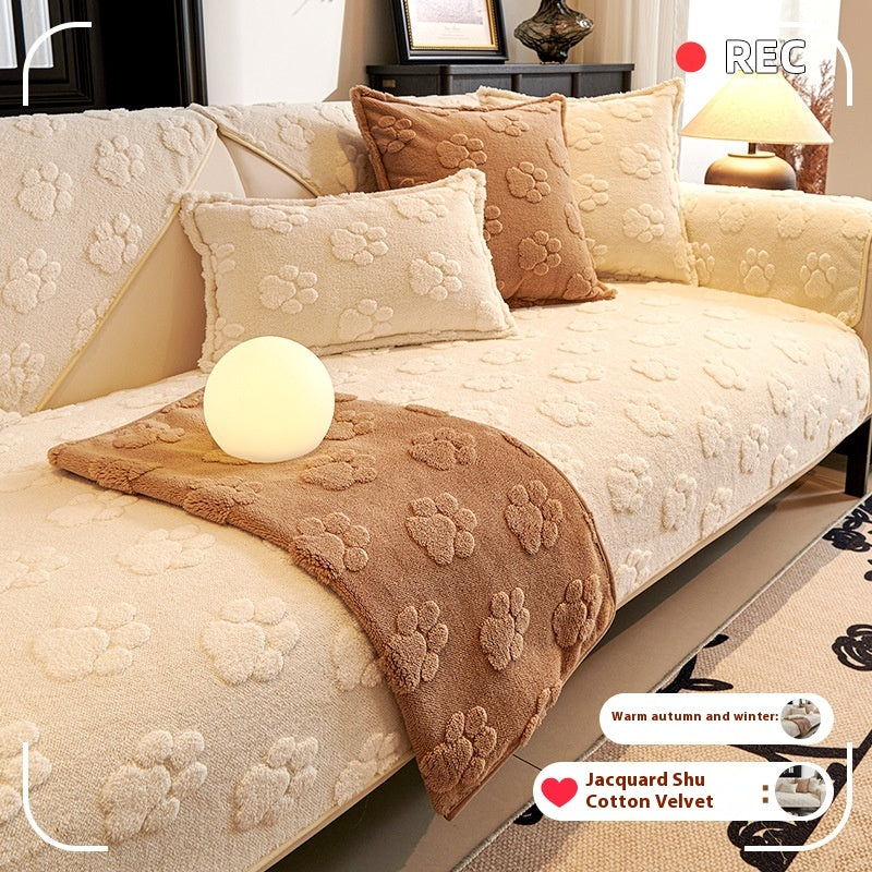 Thickened Plush Non-Slip Sofa Cushion