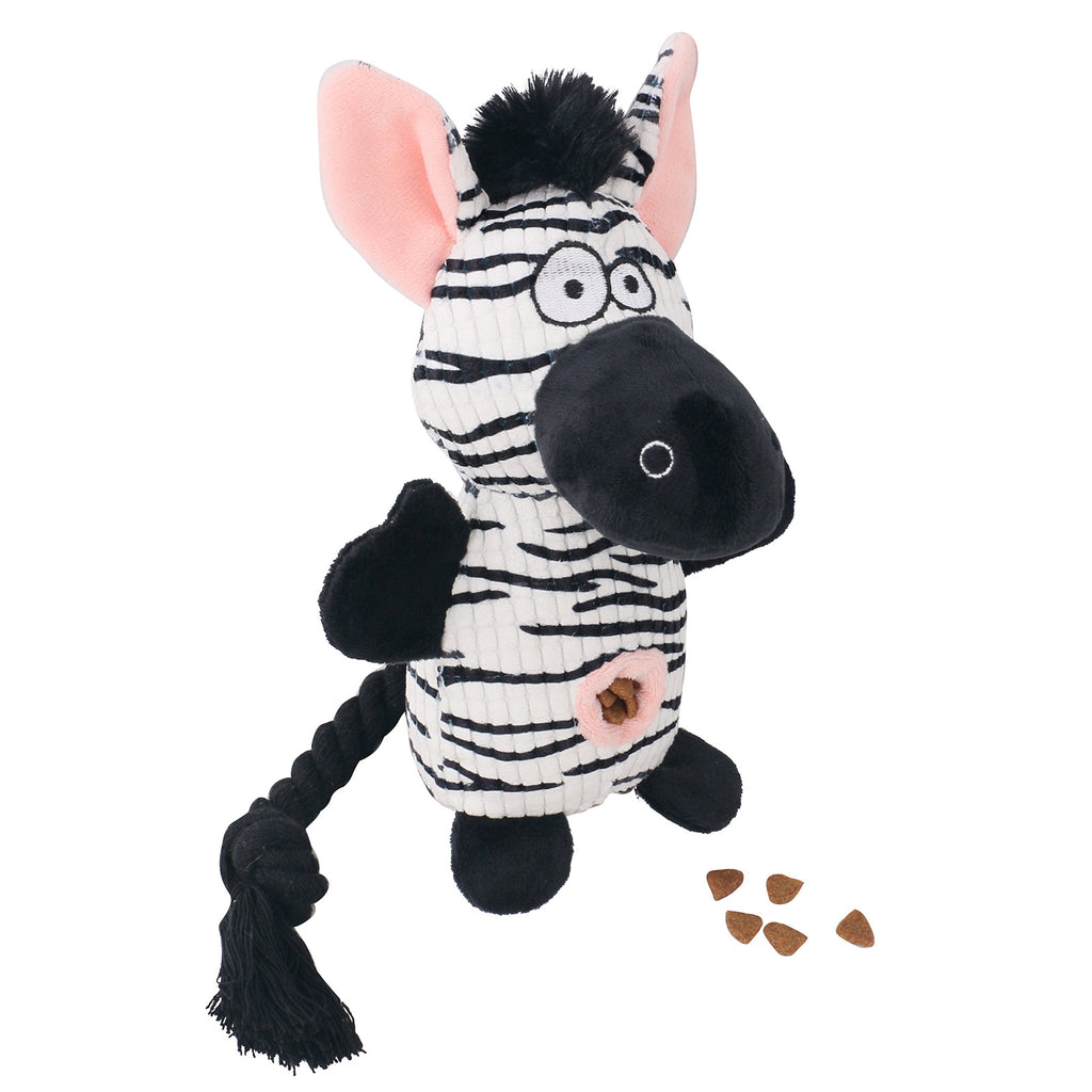 Plush Squeaky Food-Hiding Pet Toy