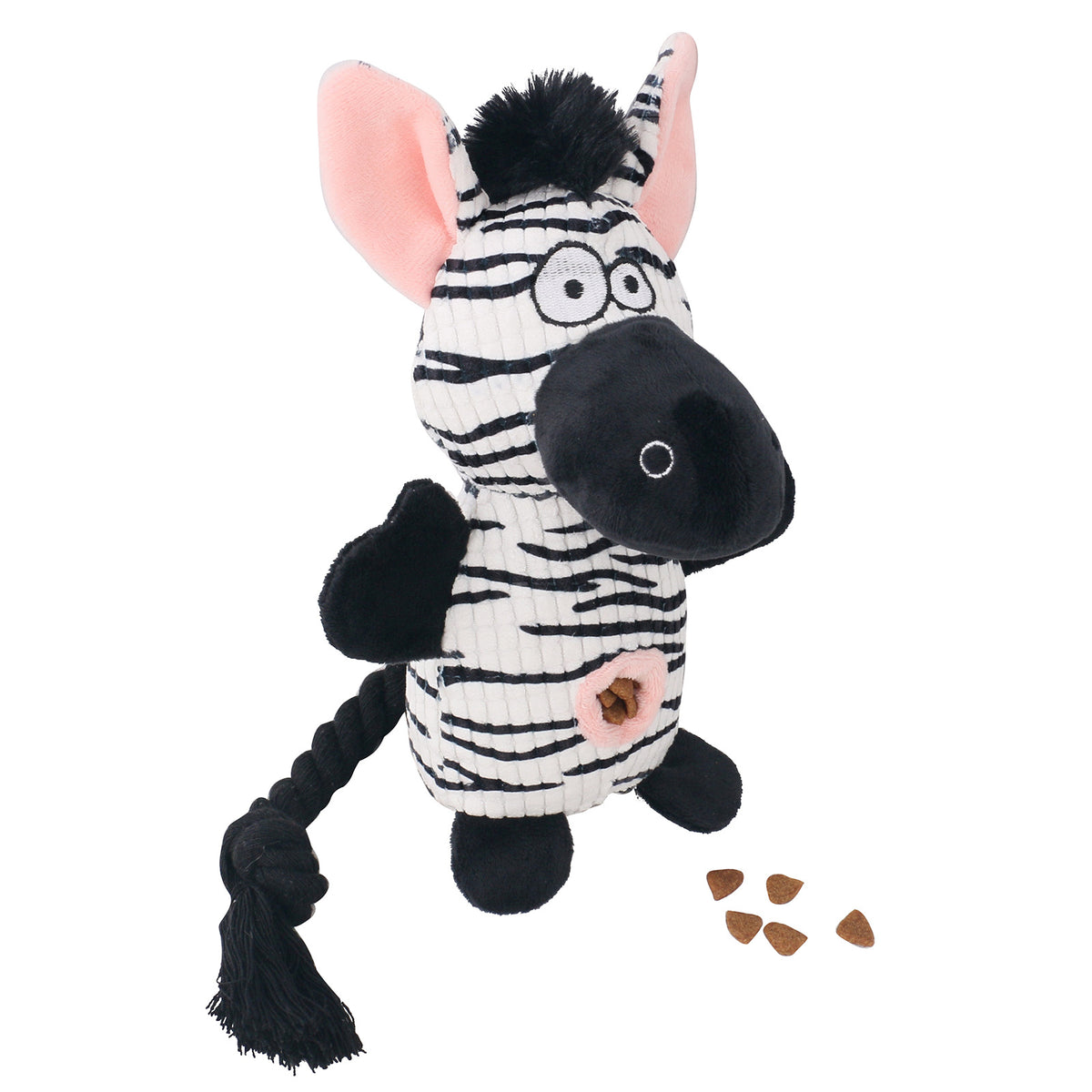Plush Squeaky Food-Hiding Pet Toy