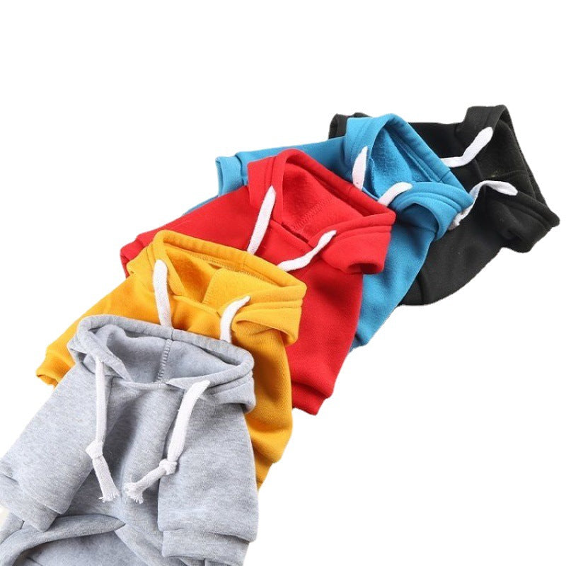 Pet Clothes New Small Medium Zipper Pocket Sweatshirt