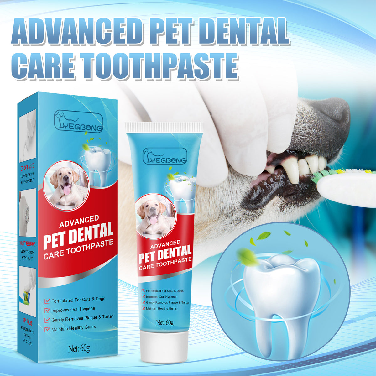 Pet Toothpaste 60G 1Box