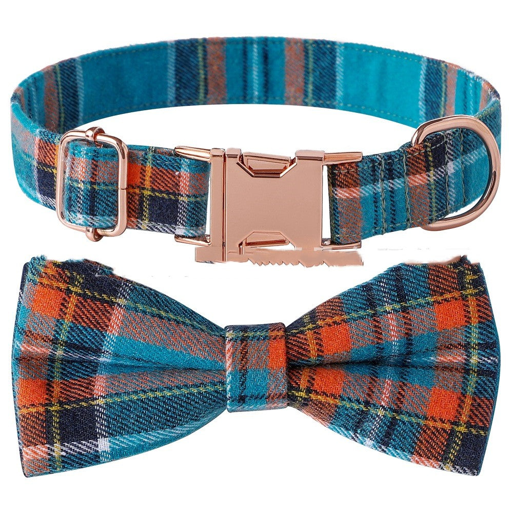 Pet Bow Dog Collar Metal Buckle