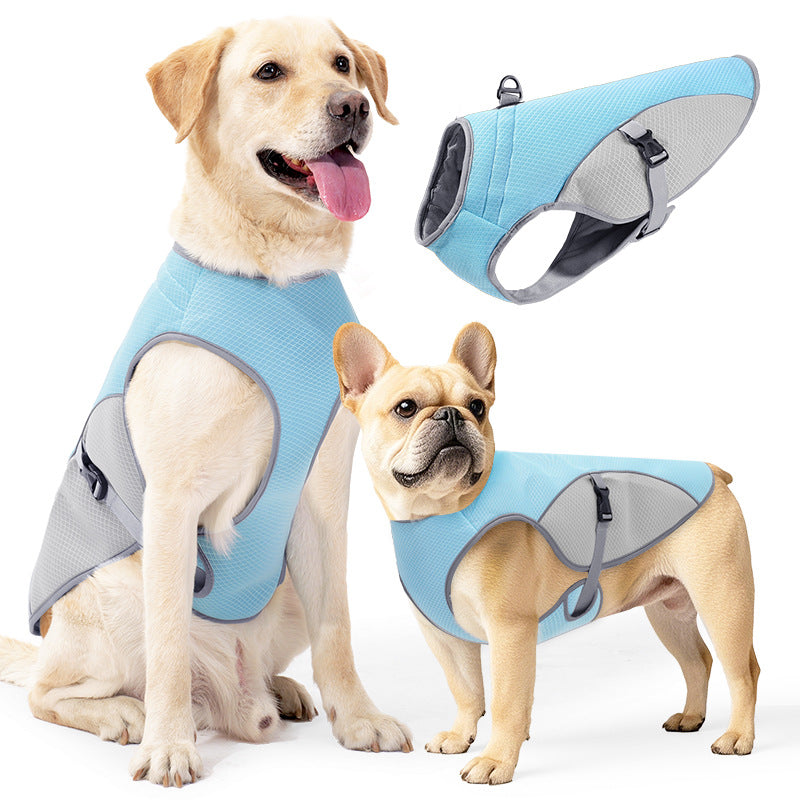Large Dog Reflective Mesh Cooling Vest