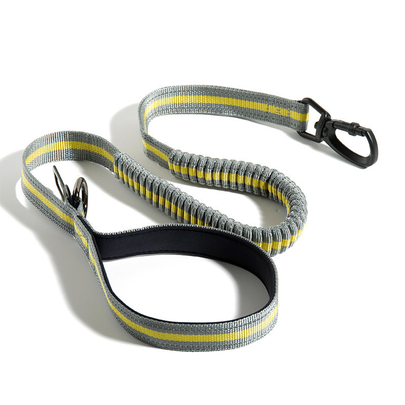 Fluorescent Pet Explosion-Proof Punch Elastic Retractable Dog Leash