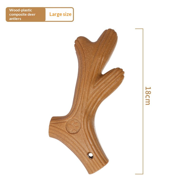 Bite-Resistant Pine Wood Dog Bone Chew