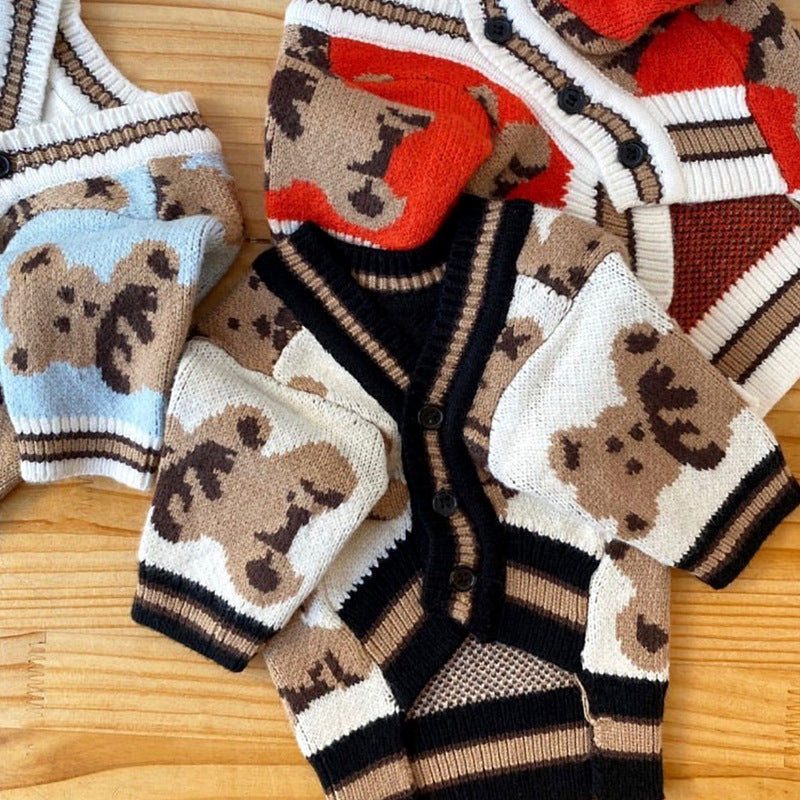 Knitted Sweater for Teddy Bichon Puppies