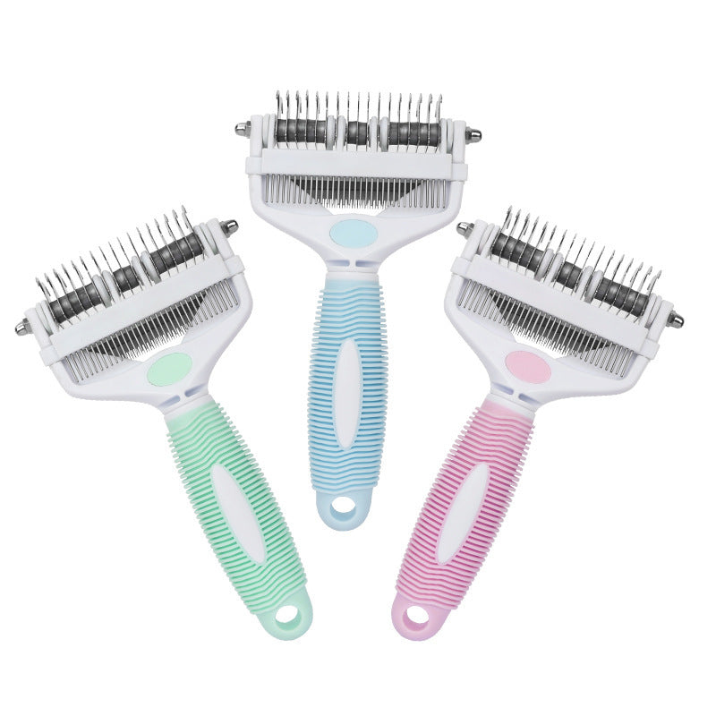 Three-in-One Pet Detangling Comb