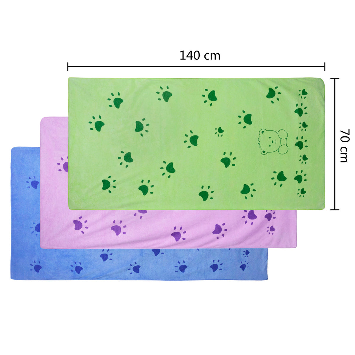 Soft Absorbent Cartoon Bath Towel