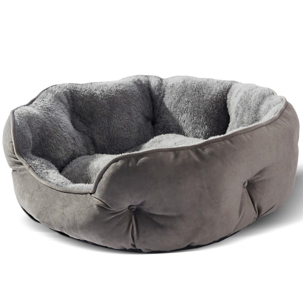 Cathouse Doghouse Round Pet Bed