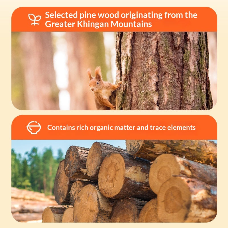 Bite-Resistant Pine Wood Dog Bone Chew