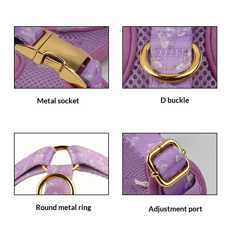 Dog Outfit Pet Extra-Large Collar And Leash