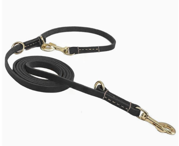 Double Copper Hook Multifunctional Dog Leash